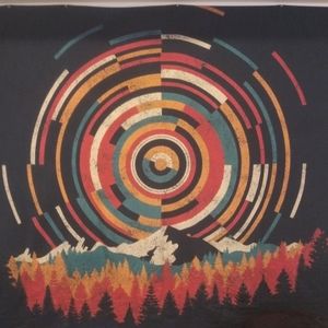 Mountain scene tapestry